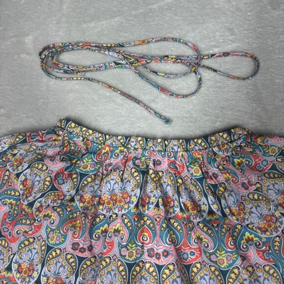 J.Crew X Liberty Giorgia Duke Floral Tie Waist Organic Cotton Button Blouse XS - Picture 11 of 16